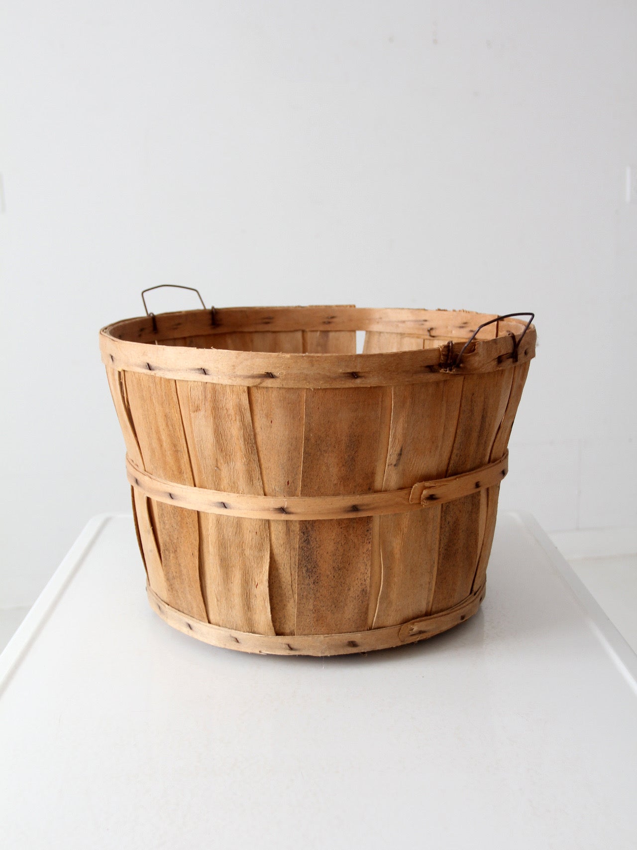 vintage wooden apple orchard basket
