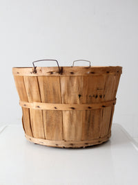 vintage wooden apple orchard basket