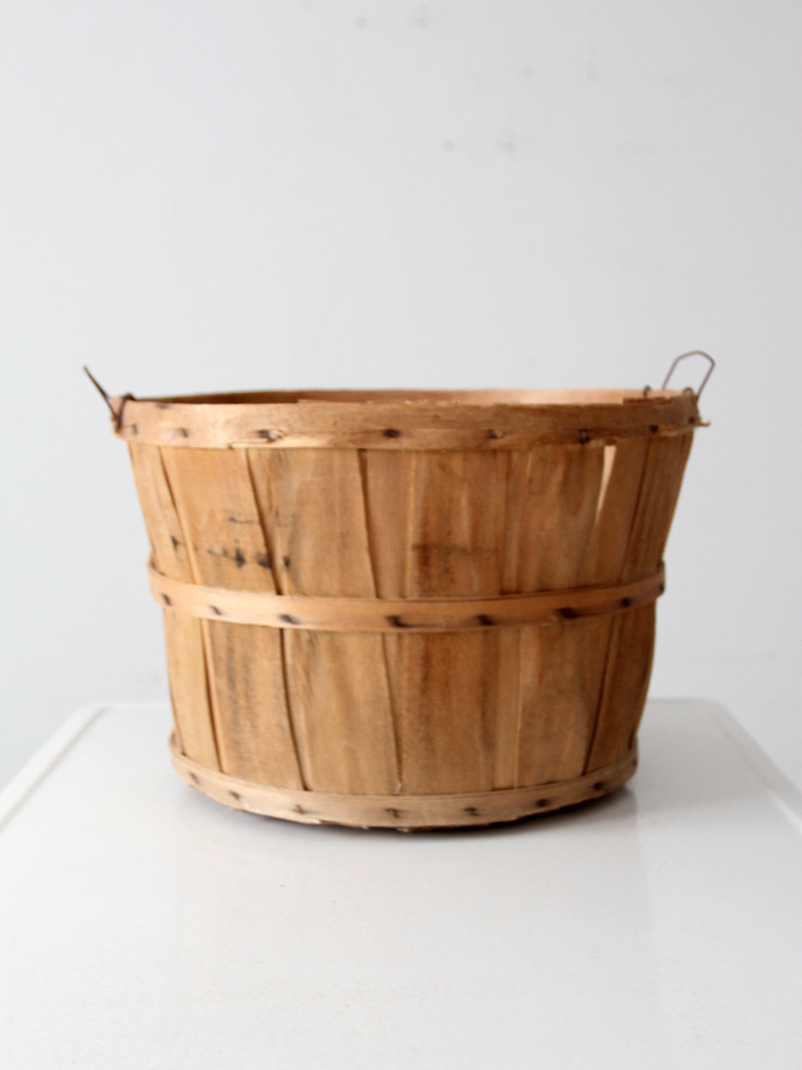 vintage wooden apple orchard basket