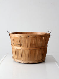 vintage wooden apple orchard basket