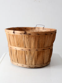 vintage wooden apple orchard basket