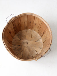 vintage wooden apple orchard basket