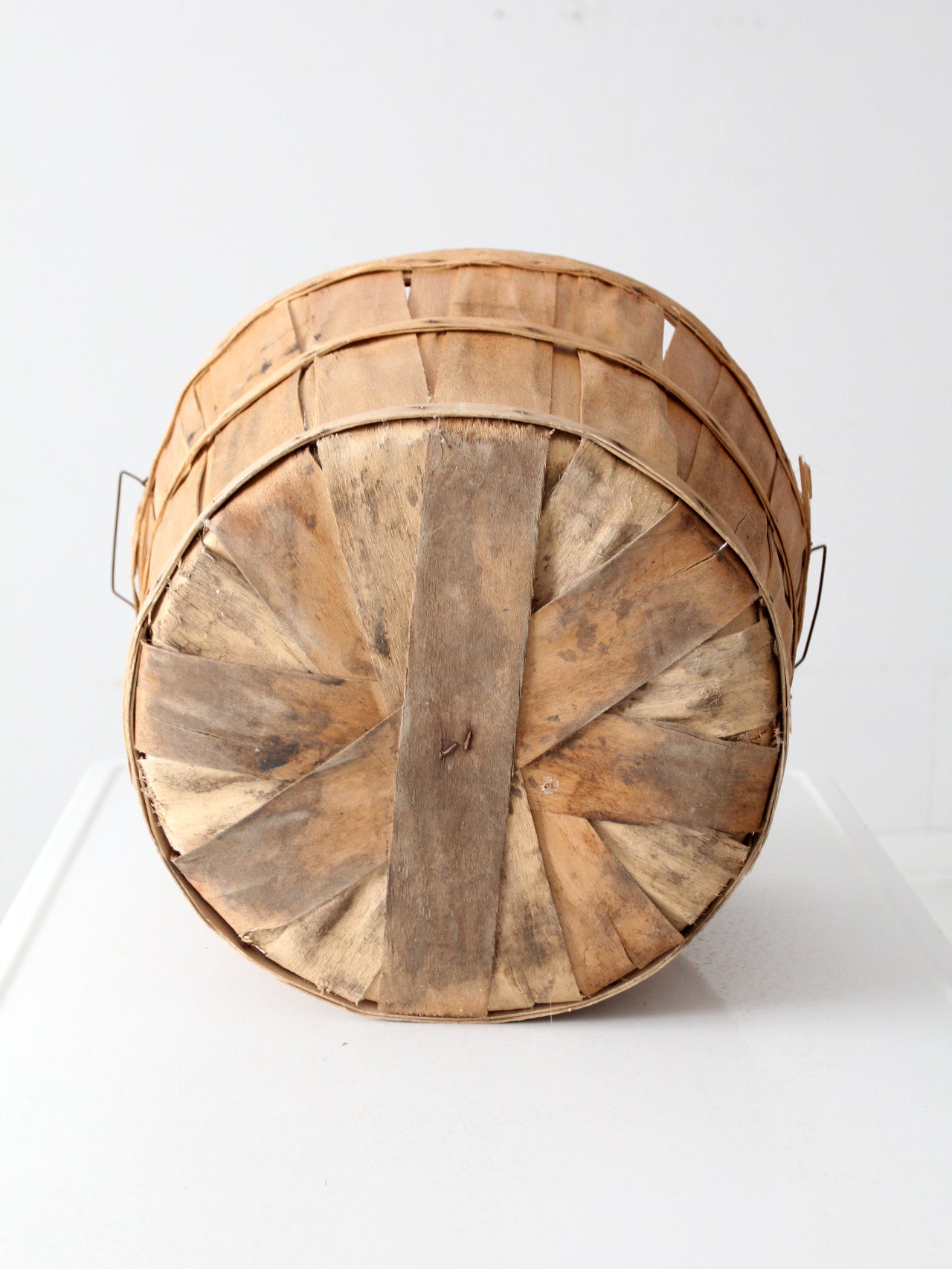 vintage wooden apple orchard basket