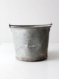 vintage galvanized tin bucket