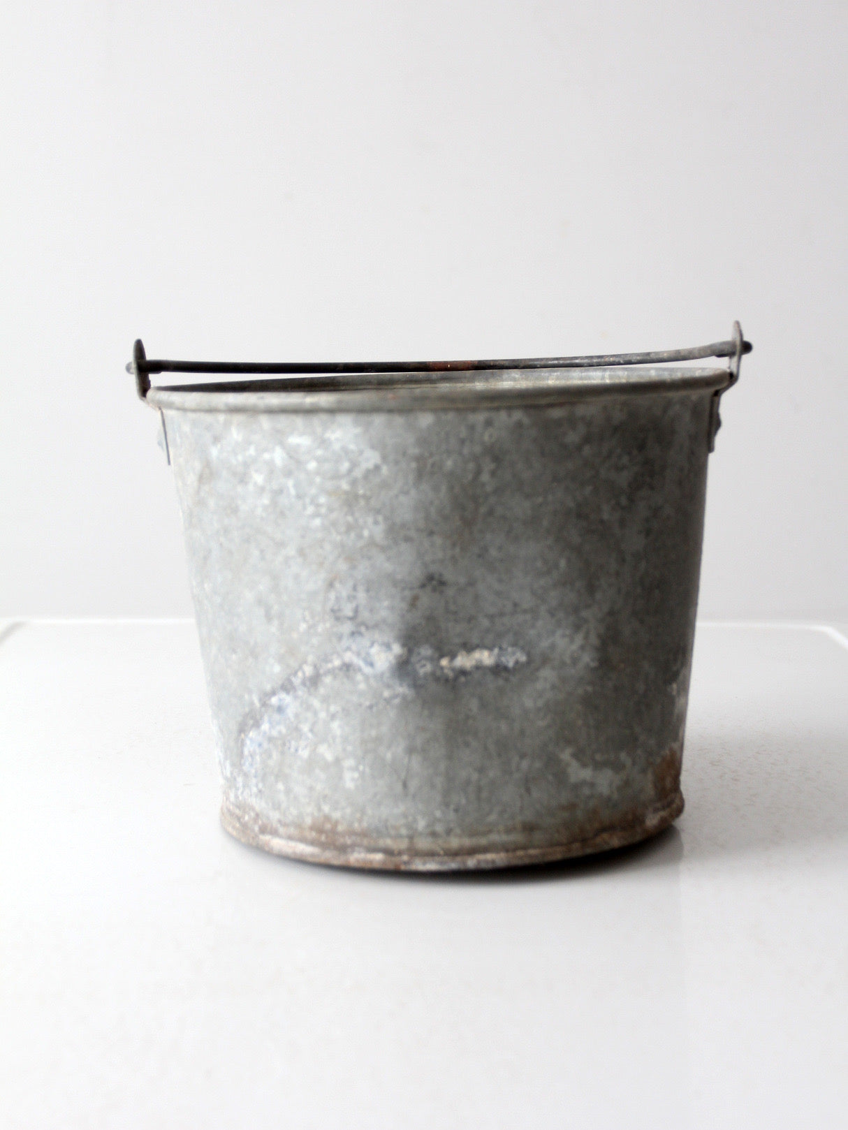 vintage galvanized tin bucket
