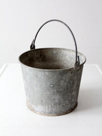 vintage galvanized tin bucket