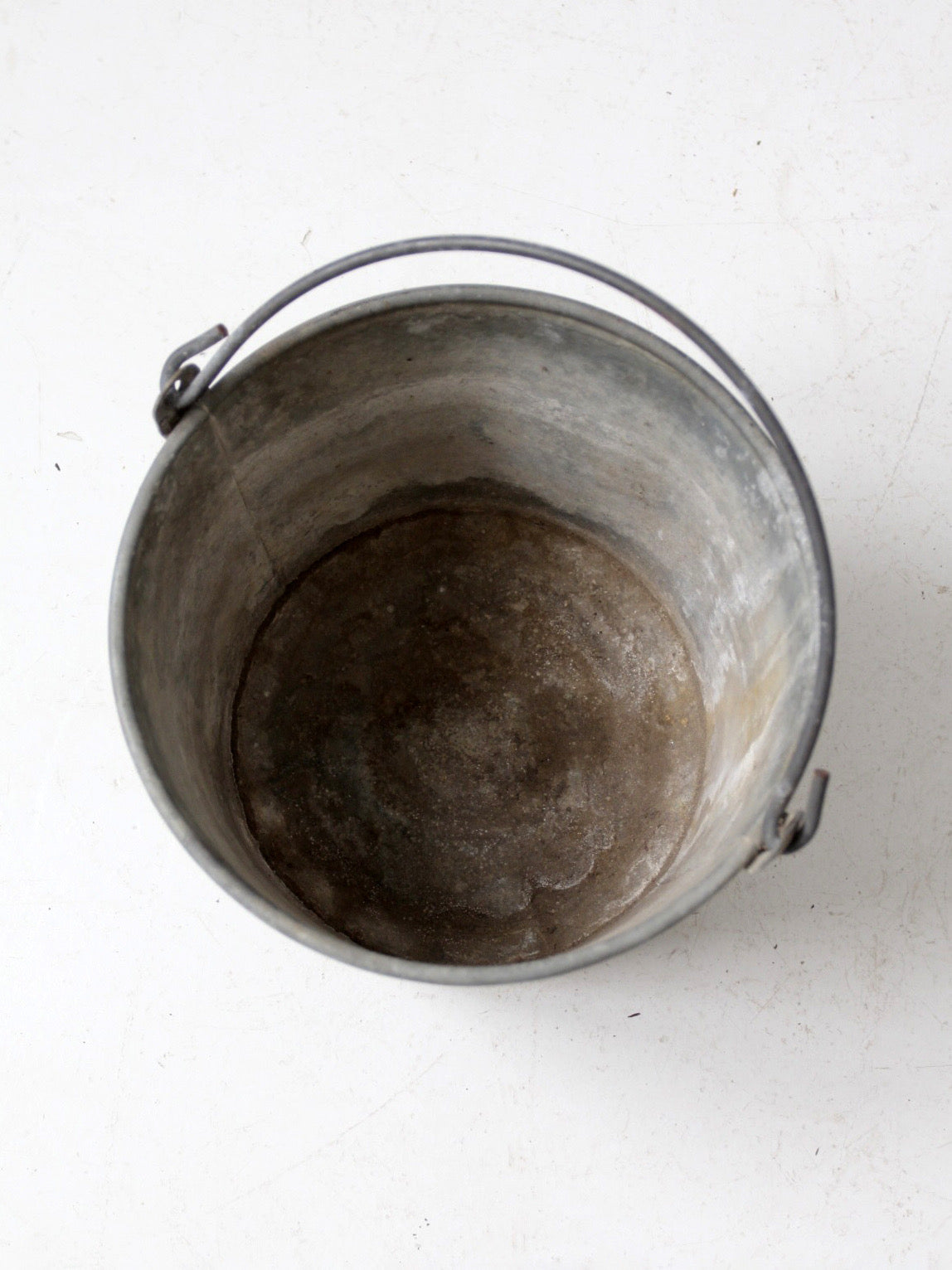 vintage galvanized tin bucket