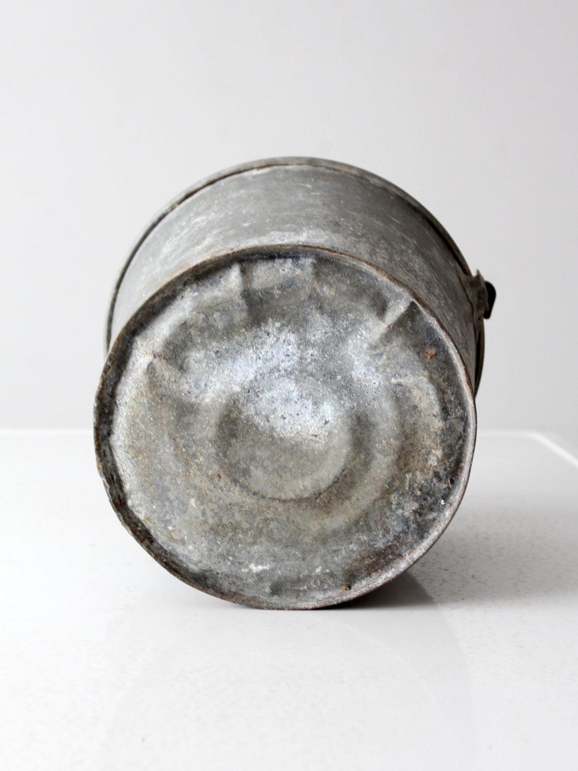 vintage galvanized tin bucket