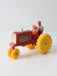 vintage 1950's Auburn Rubber Allis - Chalmers toy tractor