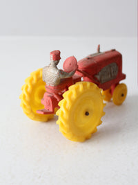 vintage 1950's Auburn Rubber Allis - Chalmers toy tractor
