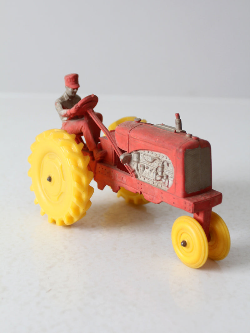 vintage 1950's Auburn Rubber Allis - Chalmers toy tractor
