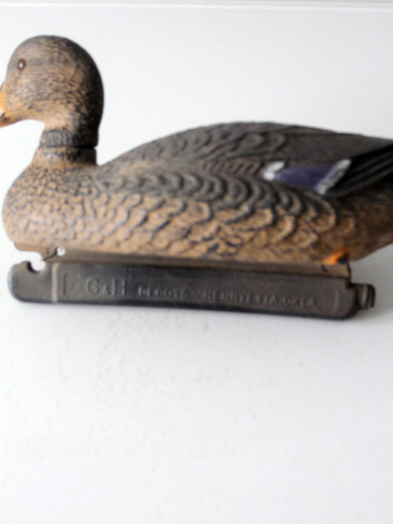 vintage G&H duck decoy
