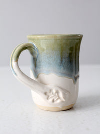 vintage studio pottery mug