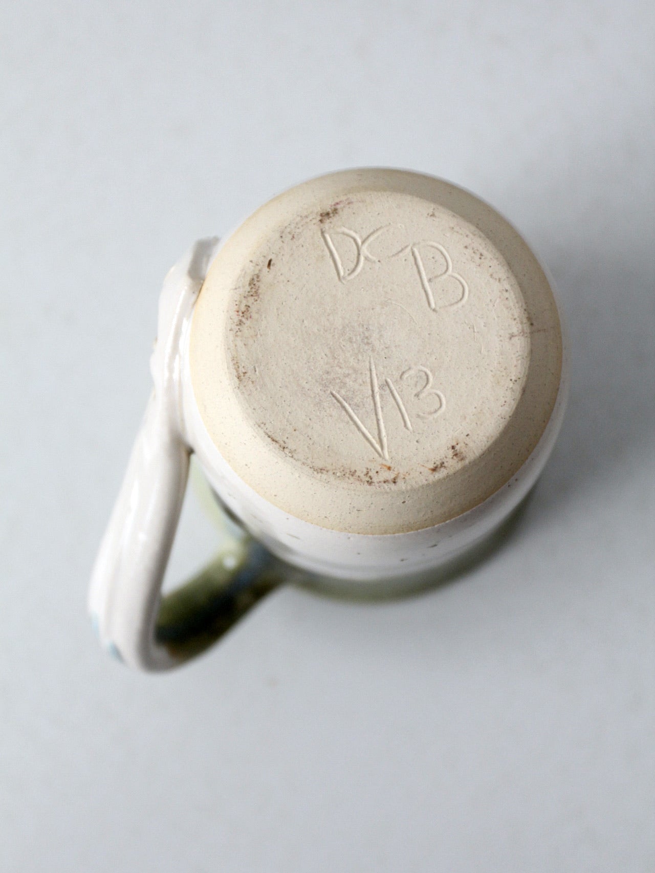 vintage studio pottery mug