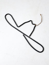 vintage wrought iron cowboy hat wall hanging