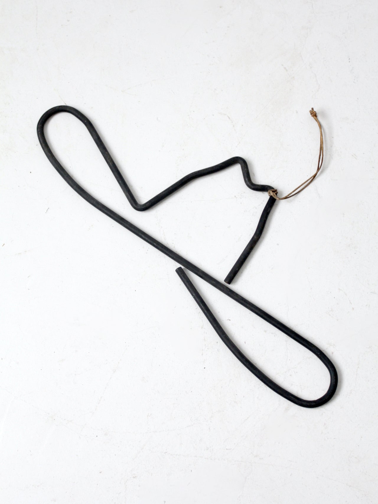 vintage wrought iron cowboy hat wall hanging