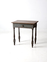 antique primitive side table
