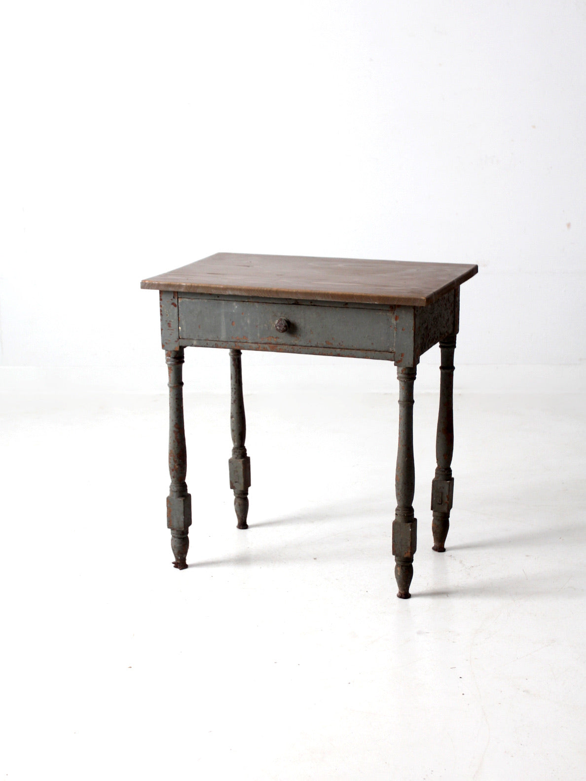 antique primitive side table