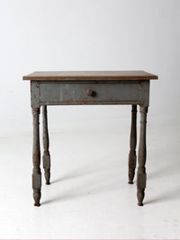 antique primitive side table