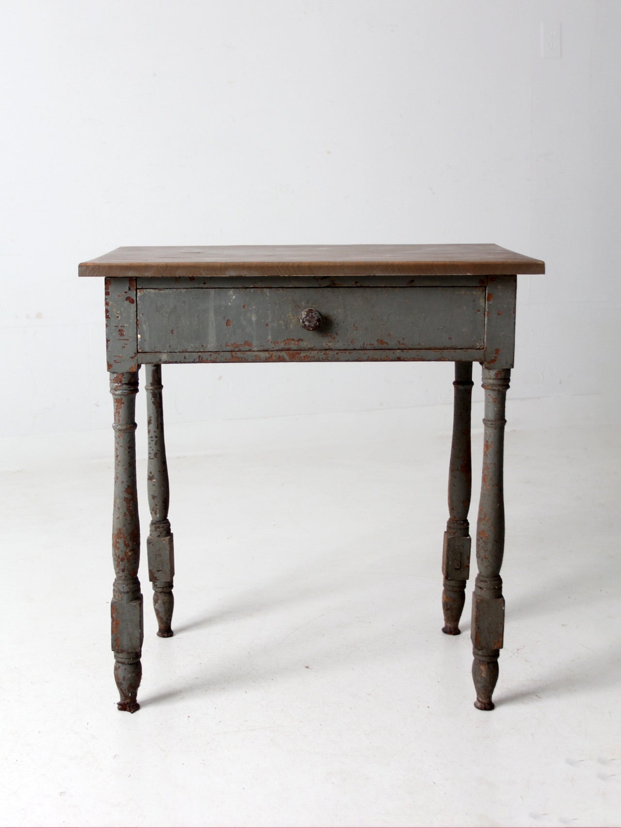 antique primitive side table