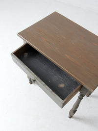 antique primitive side table