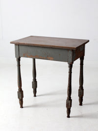 antique primitive side table
