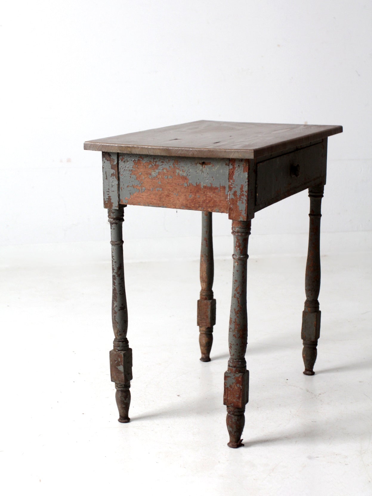 antique primitive side table
