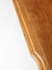 antique oak table with turned legs