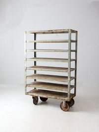 vintage industrial shelving