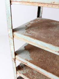 vintage industrial shelving