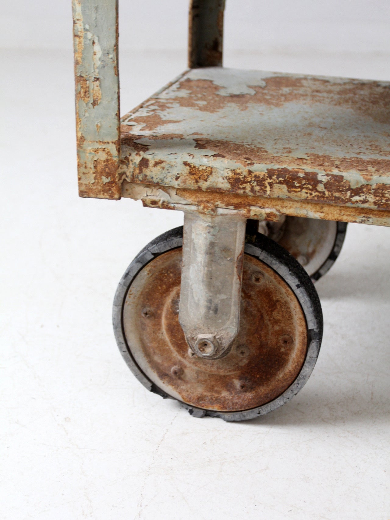 vintage industrial shelving