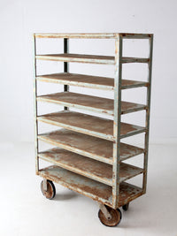 vintage industrial shelving