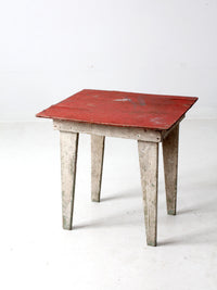 vintage rustic painted side table