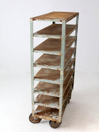 vintage industrial shelving