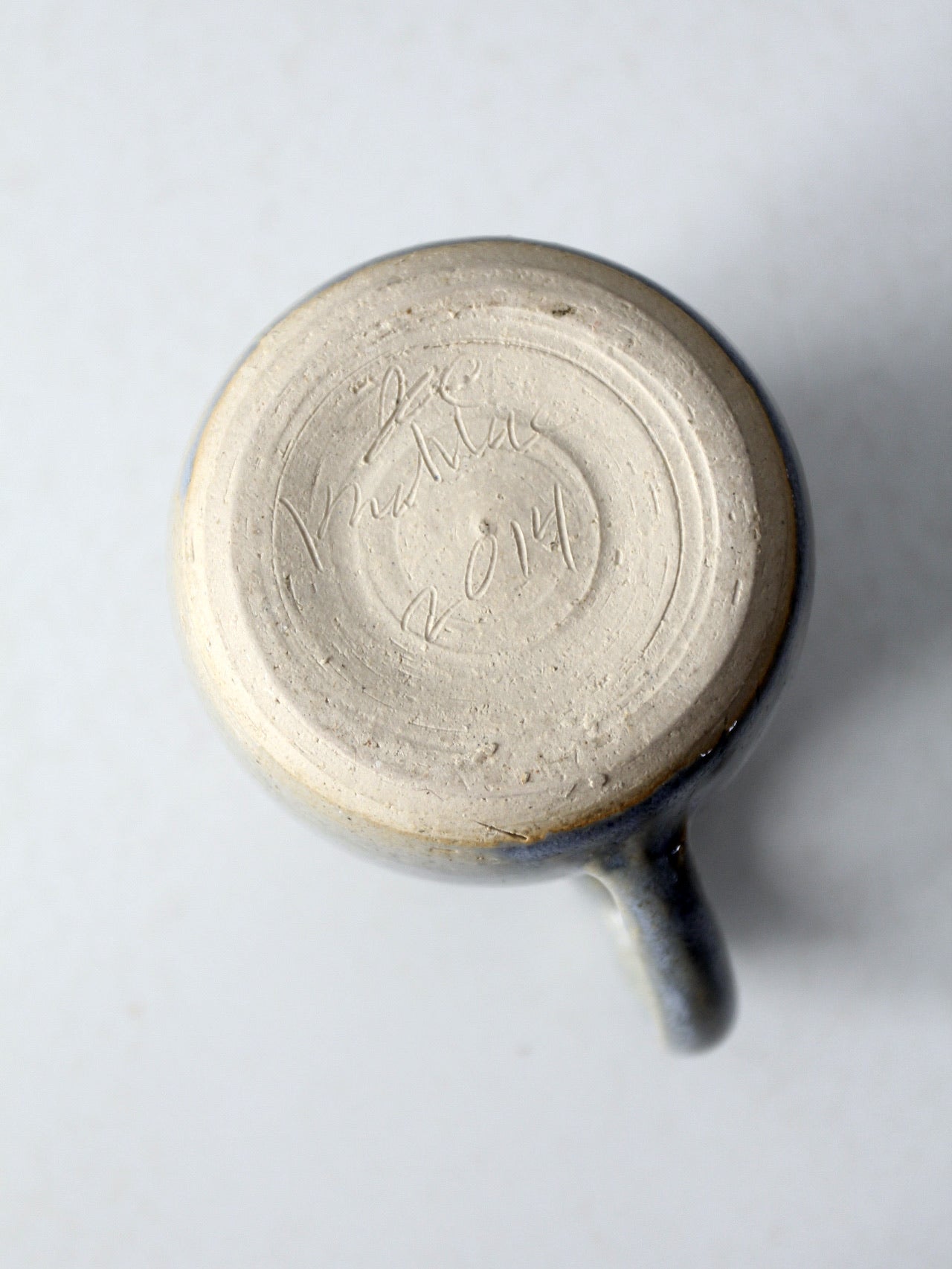 vintage studio pottery mug