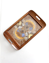 vintage art deco Brazilian butterfly tray circa 1940