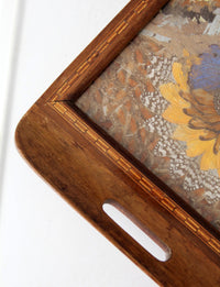 vintage art deco Brazilian butterfly tray circa 1940