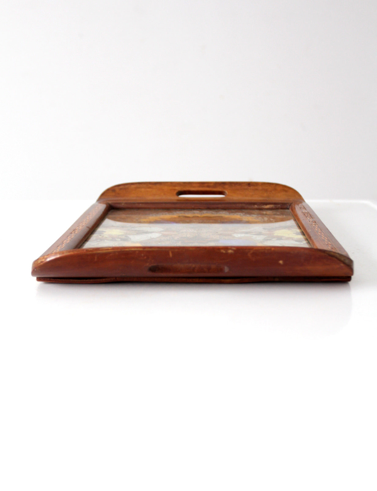 vintage art deco Brazilian butterfly tray circa 1940