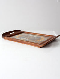 vintage art deco Brazilian butterfly tray circa 1940