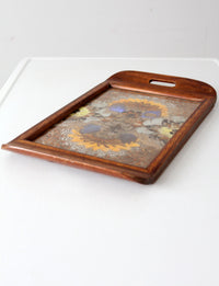 vintage art deco Brazilian butterfly tray circa 1940