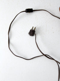 mid-century burl wood lamp