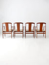 set of four Folke Ohlsson for Dux dining chairs circa 1960s