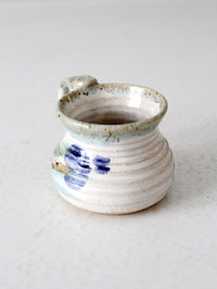 vintage studio pottery floral mug