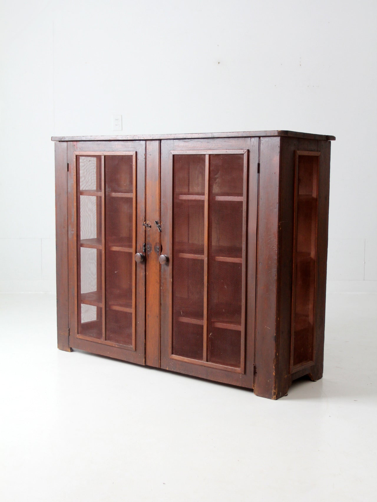 antique primitive pie cabinet