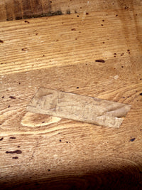 vintage oak chair with Monterey style stencil