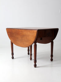 antique drop leaf table with 2 leaf extensions
