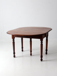 antique drop leaf table with 2 leaf extensions