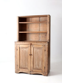 antique 1800s pine hutch