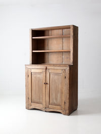 antique 1800s pine hutch