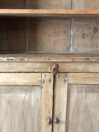 antique 1800s pine hutch